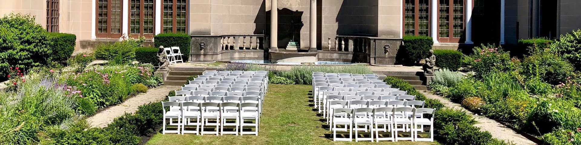 Outdoor wedding ceremony