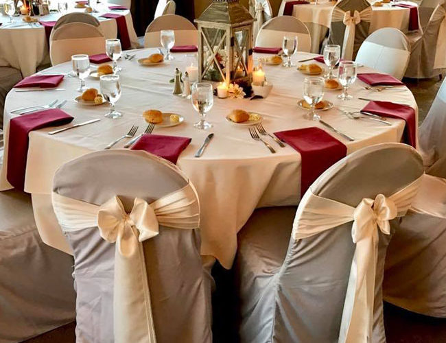 Table setting at an event