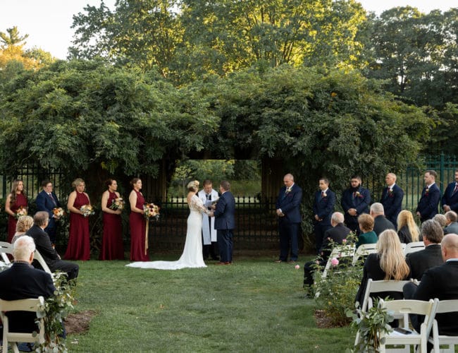 outdoor wedding ceremony