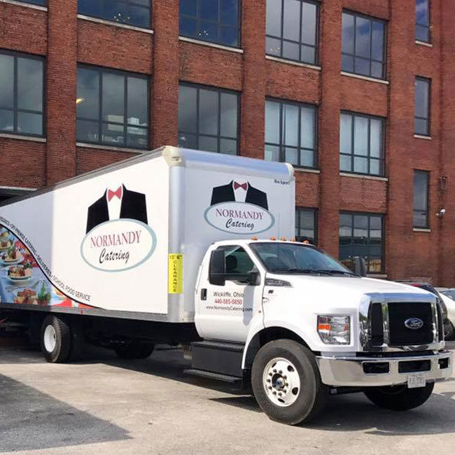 Normandy Catering delivery truck